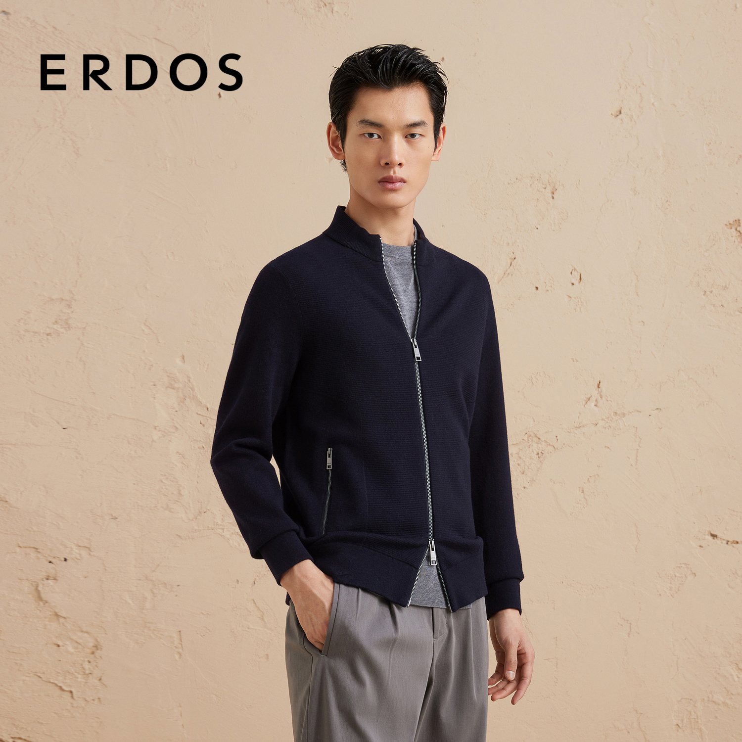 ERDOS男装羊毛混纺开衫