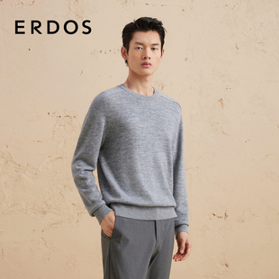 秋文艺斑驳感保暖弹力针织衫 羊绒衫 商务休闲 男装 ERDOS