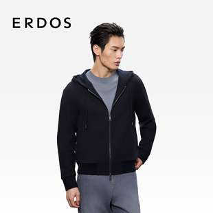 宽松舒适休闲男装 ERDOS 开衫 连帽长袖 夹克 25年秋冬新品
