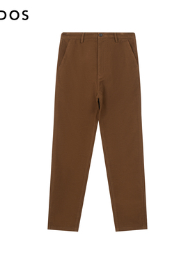 ERDOS 男装休闲裤高棉材质直筒裤纯色简约长裤商务通勤百搭