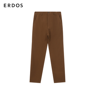 纯色简约长裤 ERDOS 高棉材质直筒裤 休闲裤 商务通勤百搭 男装