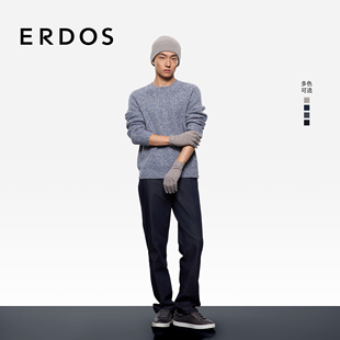 ERDOS  男士纯羊绒触屏手套25年秋冬新品保暖柔软手套