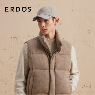 ERDOS 牦牛绒羊绒混纺棒球帽秋冬休闲百搭保暖舒适帽子 男装