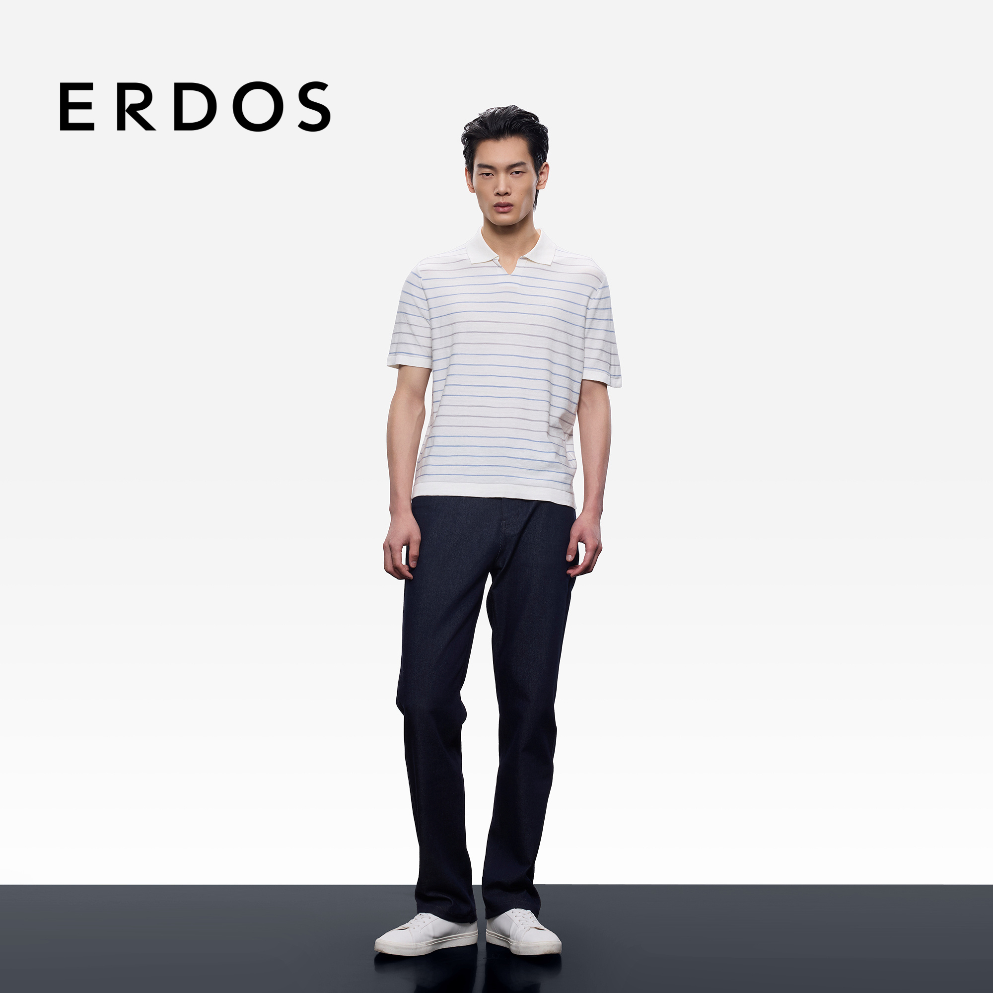 ERDOS 25年男装秋冬新品易打理柔软亲肤休闲直筒牛仔裤