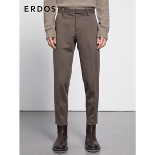 直筒裤 ERDOS 秋冬卡其色商务休闲西裤 长裤 百搭气质简约质感 男装