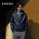 ERDOS 男装 羊皮皮衣早秋自然滚揉纹理翻领教练夹克商务休闲