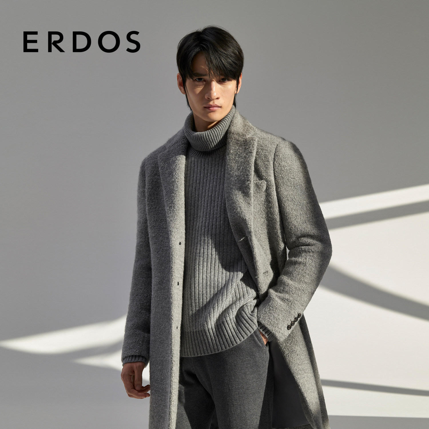 ERDOS男装羊毛绒混纺针织衫