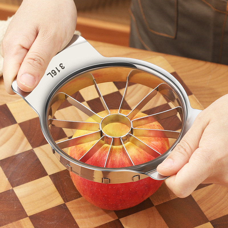 切苹果分瓣器大号切梨316不锈钢切水果神器去核取芯削皮冻梨分割