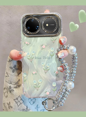 适用华为nova15ultra手机壳14高级感闪钻13新款huawei镜头膜12晕染郁金香11Pro全包防摔10支架手链专用保护套