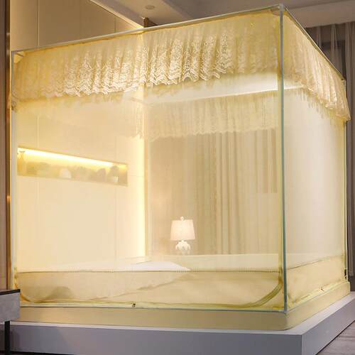 A6L套床蚊帐无底公主风三门儿童.防摔81.5m/1x2乘两垫米二拉F76H9