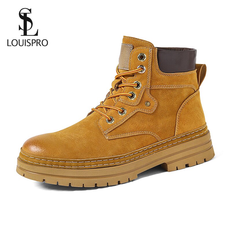 LOUISPRO英伦美式复古厚底马丁靴