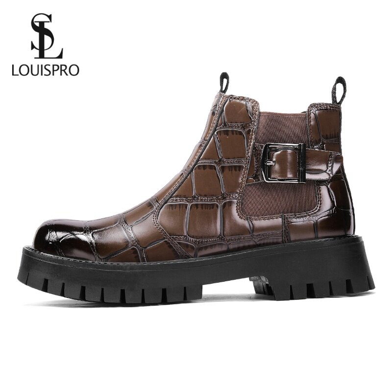 LOUISPRO高帮一脚蹬防水马丁靴