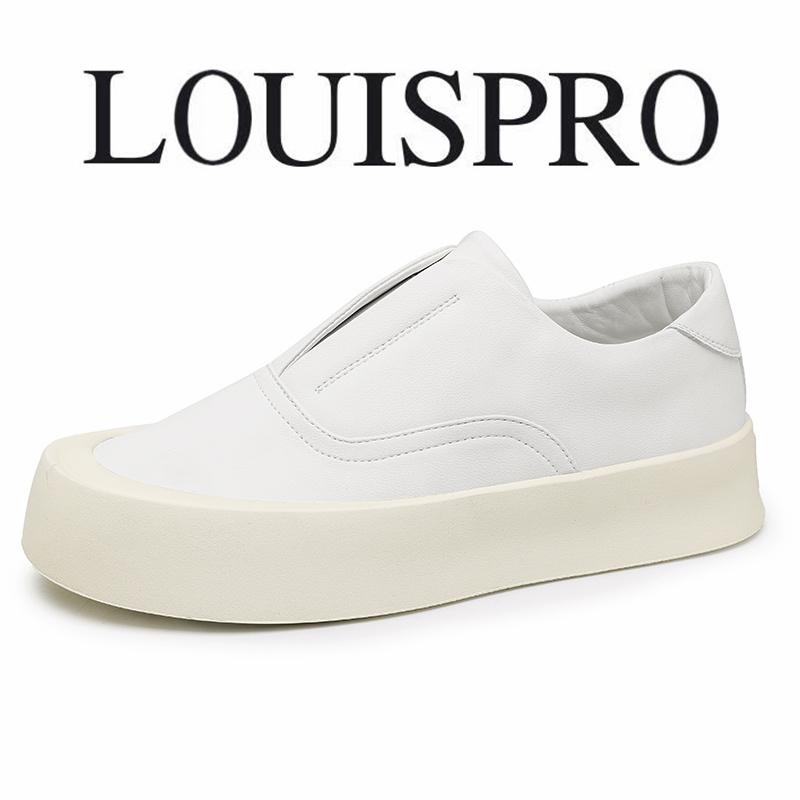 LOUISPRO一脚蹬小白鞋男士板鞋