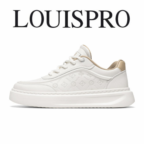 LOUISPRO轻奢男士透气小白鞋