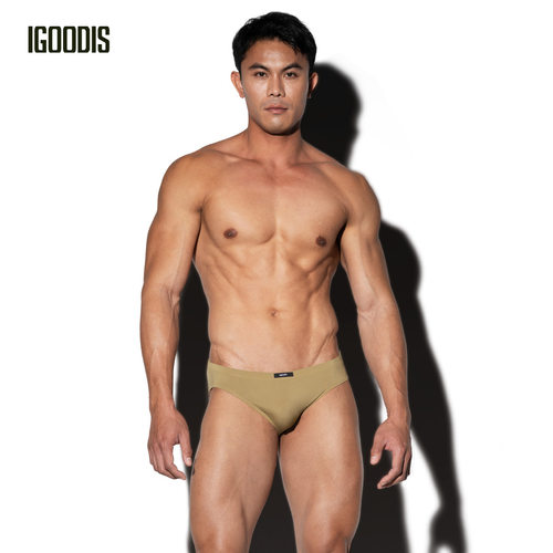igoodis莫代尔性感低腰三角内裤男弹力透气凉感夏季薄款纯色裤衩