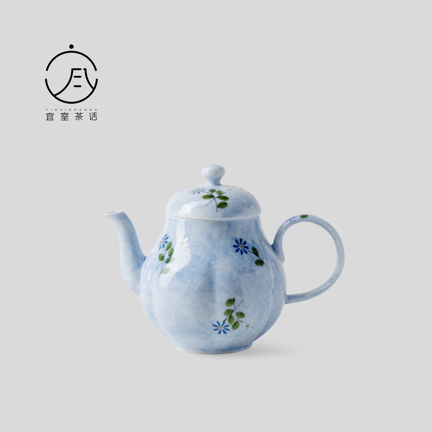 宜室茶话手绘小雏菊茶壶功夫茶具泡茶壶女士专用高颜值茶壶带过滤