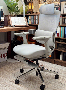 乐瓦ENOVA时尚家人体工学电脑椅大体重护腰电竞椅家用办公坐椅子