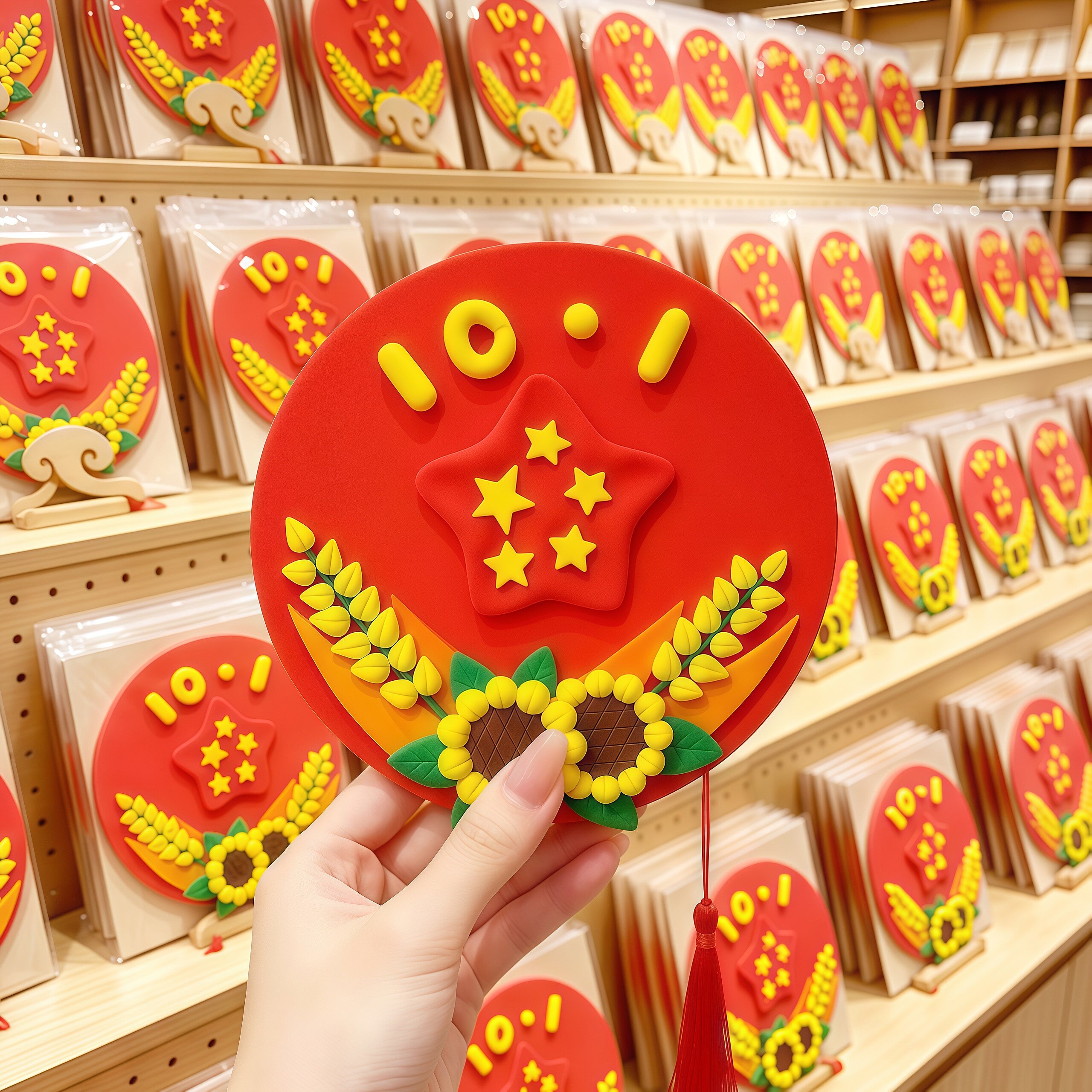国庆节手工diy材料包超轻