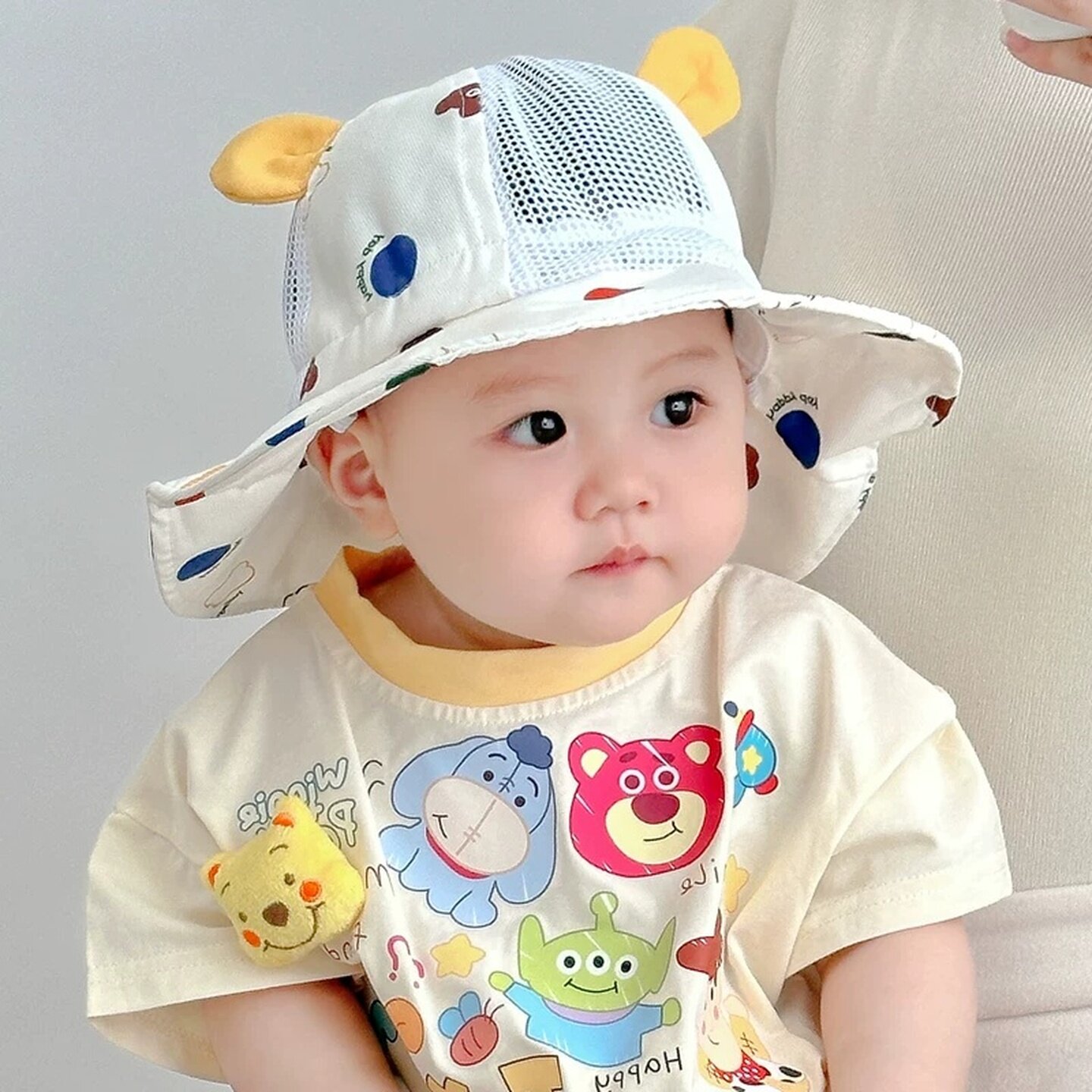 儿童帽子夏季薄款遮阳帽渔夫帽男童宝宝婴儿防晒可爱女童女童盆帽