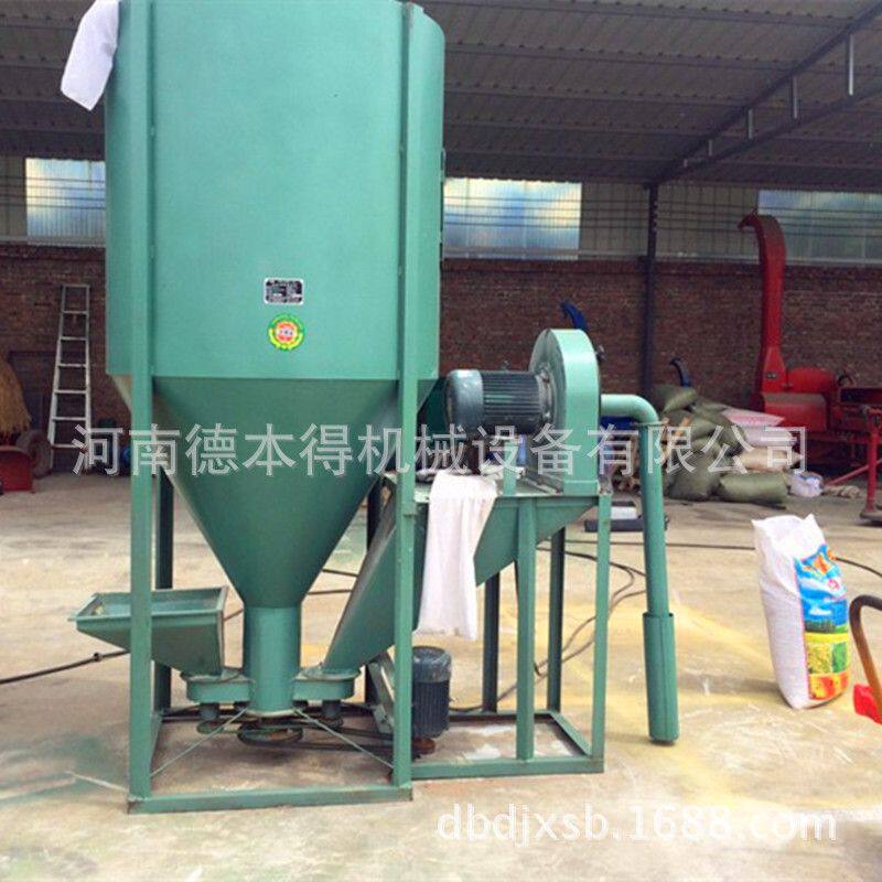 饲料粉碎搅拌一体机 谷糠玉米混合机组 畜牧养殖桶罐高效全自动