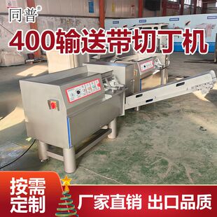 输送带切丁机 肉皮冻切丁设备 中药切丁切块机 肉制品切肉块机
