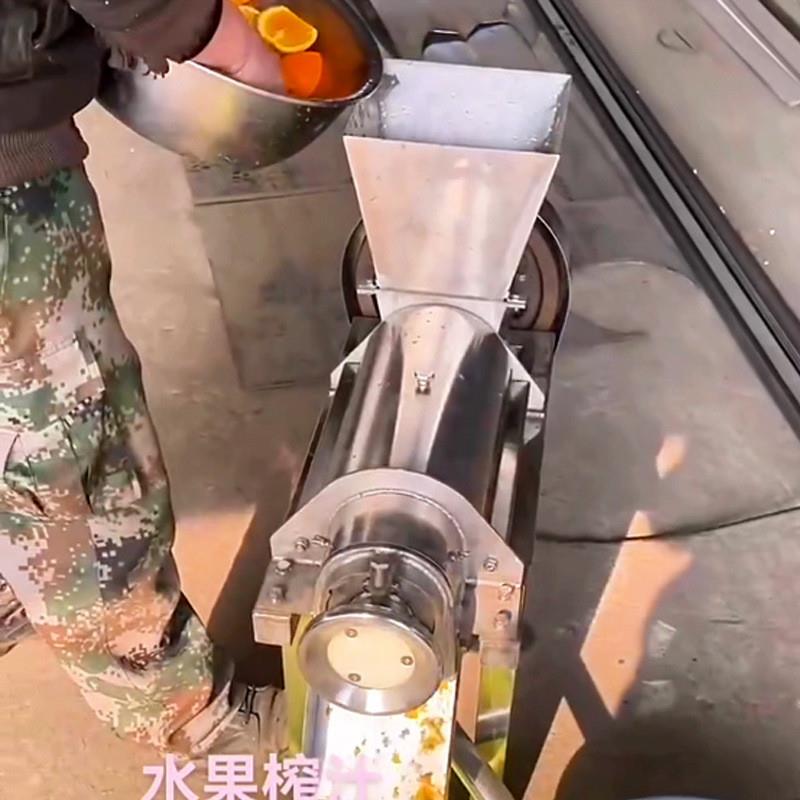 大型工业榨汁机 苹果梨橘子西瓜破碎榨汁机 刺梨桑葚压榨机