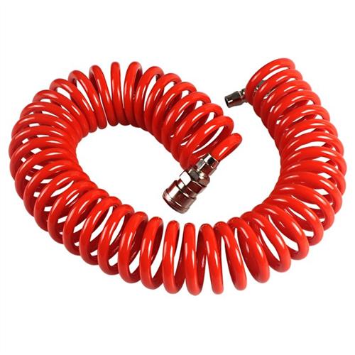 PU弹簧气管空压机气泵螺旋风管高压伸缩软管8mm69/15米带接头包邮