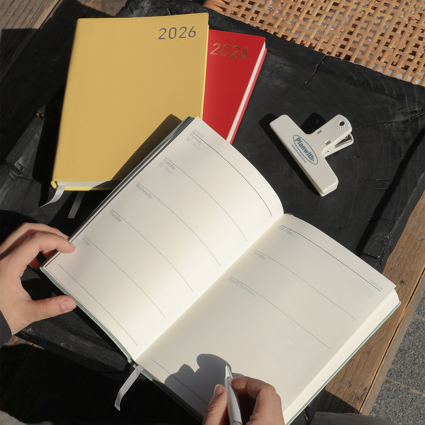 文创艺2026年新款日程本weekly周计划本时间管理效率手册高颜值商务高档记事本定制可印logo精致高级A5日记本,文具电教/文化用品/商务用品,手帐/日程本/计划本,淘宝优惠券,粉丝福利购,淘宝优惠卷