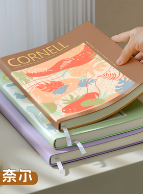 糯米手感B5康奈尔高效5r记忆笔记本本子高颜值手绘原创超软皮面小清新简约可爱考研读书学习大学生高中ins风