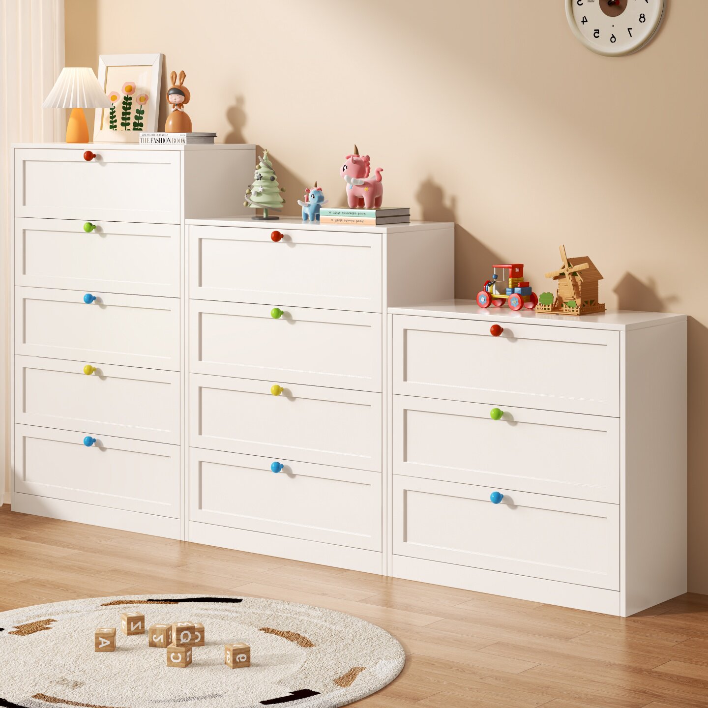 全实木斗柜简约现代客厅靠墙储物柜卧室床尾柜大容量收纳柜飘窗柜