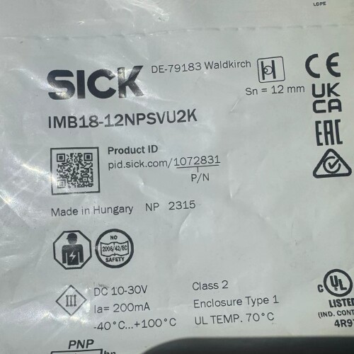全新原装西克接近光电传感器IMB18-12NPSVU2K议价