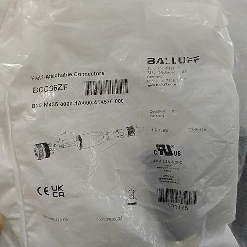 全新原装进口BALLUFF巴鲁夫BCC06ZF连接器！德国制议价