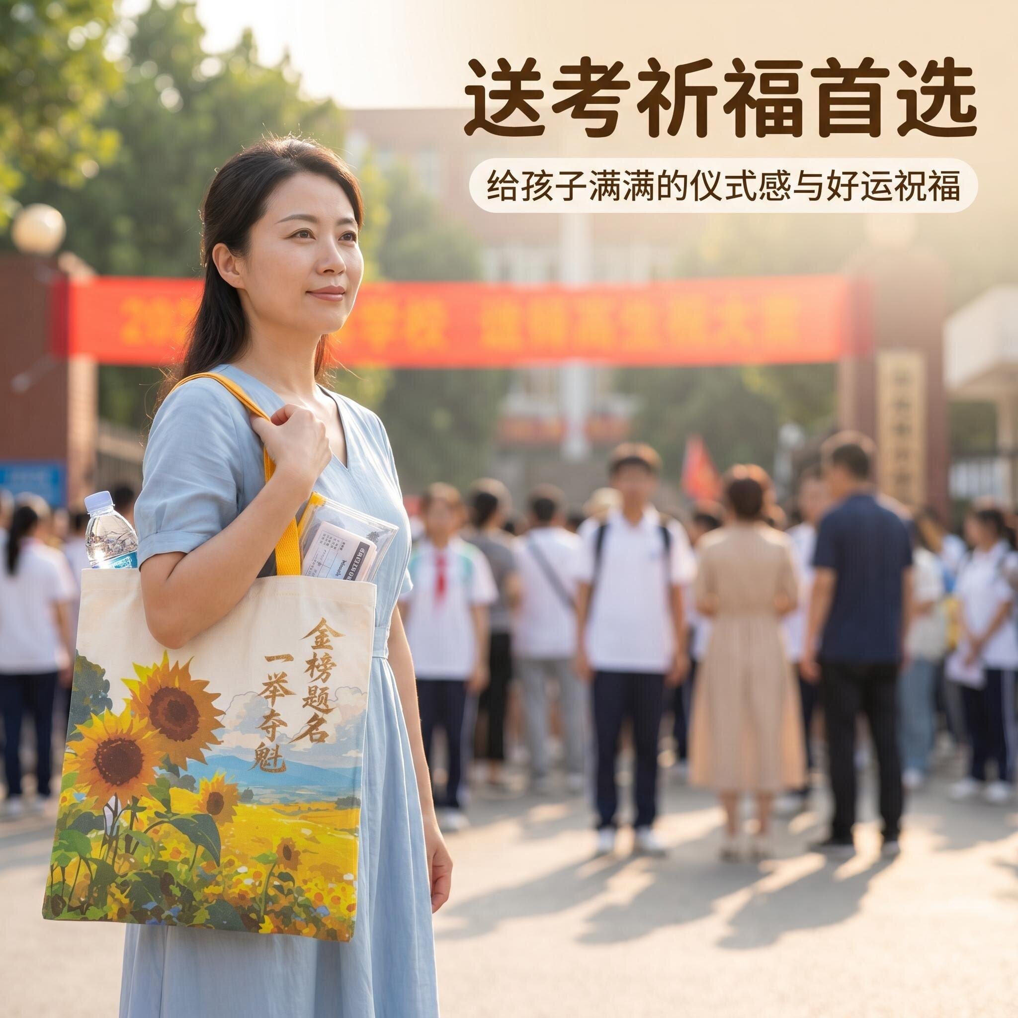 中考高考金榜题名帆布手提袋