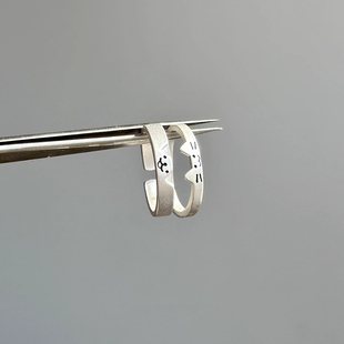 小狗猫咪戒指女可爱小众设计情侣对戒轻奢高级感叠戴指环