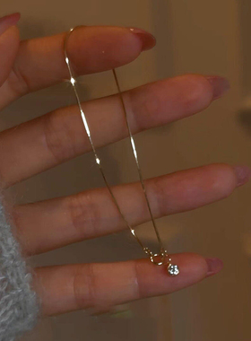 韩系极简风金色仿泡泡钻蛇骨手链