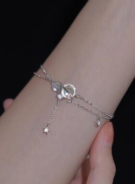 925纯银双层星球手链女小众设计感简约清新气质手饰2022年新款潮