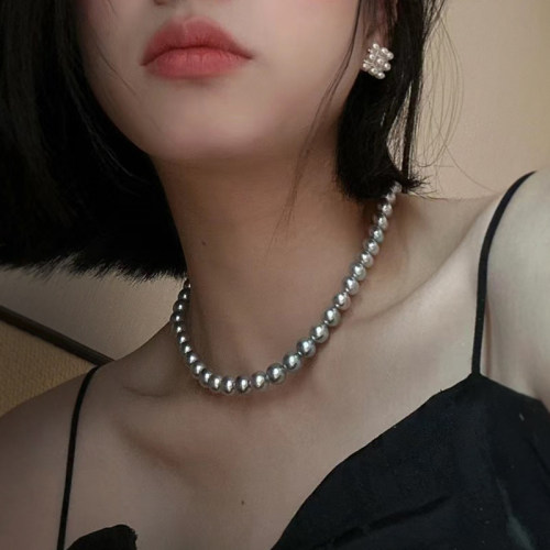 锁骨链颈链仿珍珠项链轻奢小众