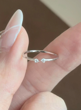 简约戒指女开口时尚轻奢高级感指环精致时尚气质日常百搭素圈尾戒