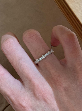 蕾丝鸢尾花戒指女款2026新款轻奢