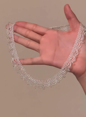 法式多层蕾丝串珠项链女款新款