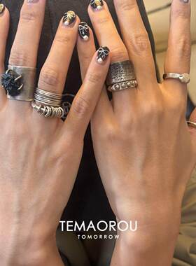 多层宽口戒指女士开口巨好看的