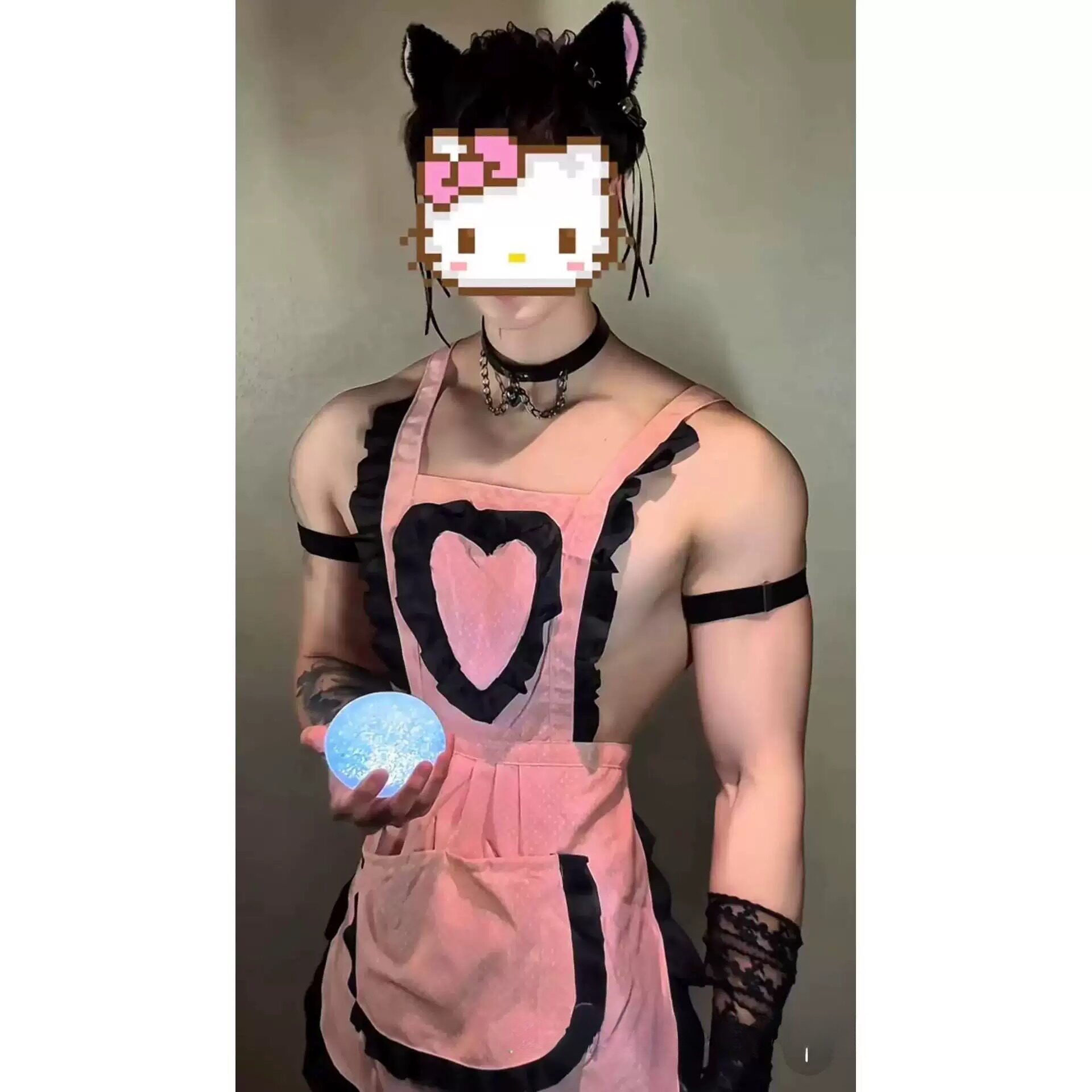 肚兜款吊带禁欲系甜美纯欲男仆装