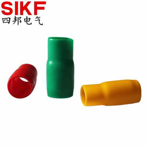 绝缘软护套V14-16冷压端子裸端头PVC硅胶色套V8-10平方套管热缩