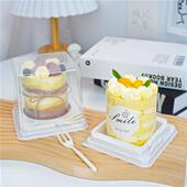 蛋糕包装 盒烘焙2寸3寸迷你西点慕斯千层泡芙透明吸塑打包甜品盒子