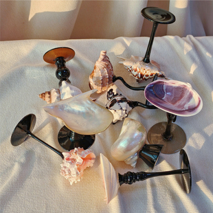 贝壳杯海螺杯一物一拍小众礼物生日礼物首饰收纳摆件酒杯香薰托盘
