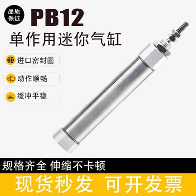 不锈钢迷你小型气缸PB12X5X10X20X25X30X40X50X75X100X200SU/SCB