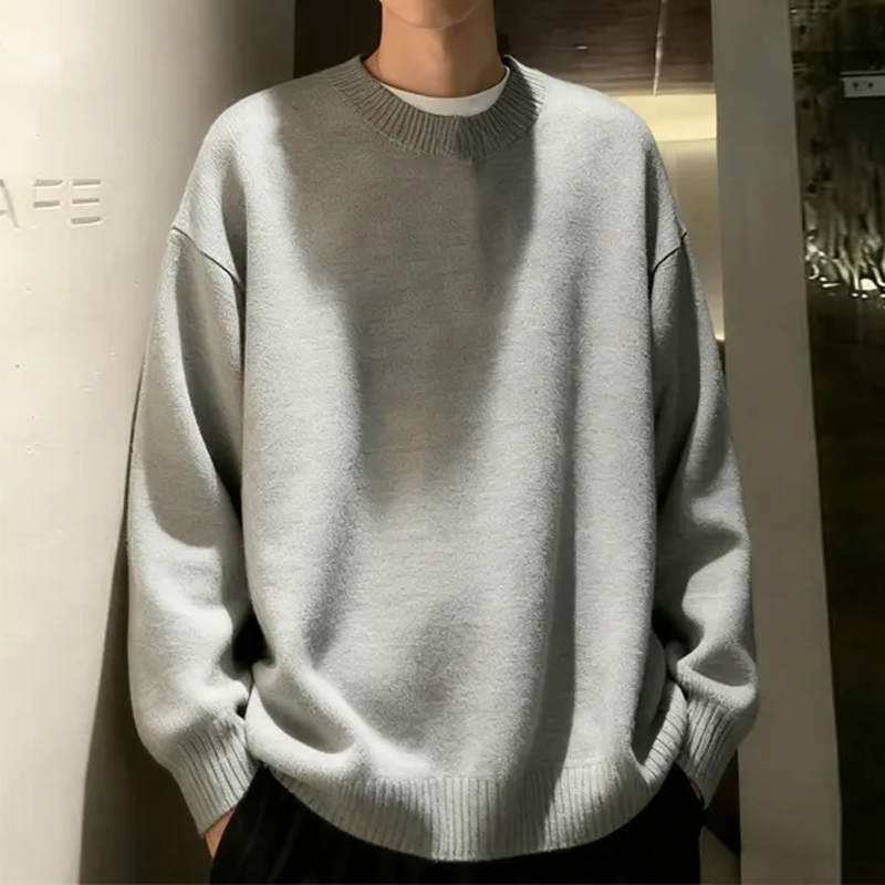 加厚700克宽松毛衣针织衫男款