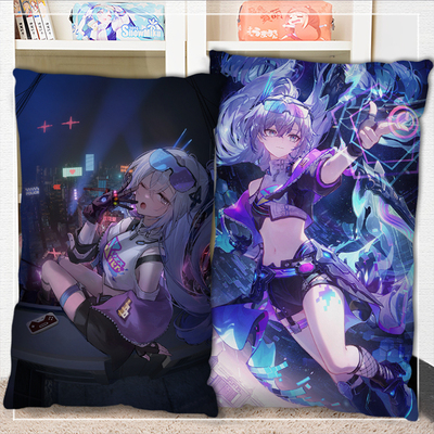 星穹铁道银狼LV999抱枕二次元长方形双面睡觉枕头照片diy定制枕套