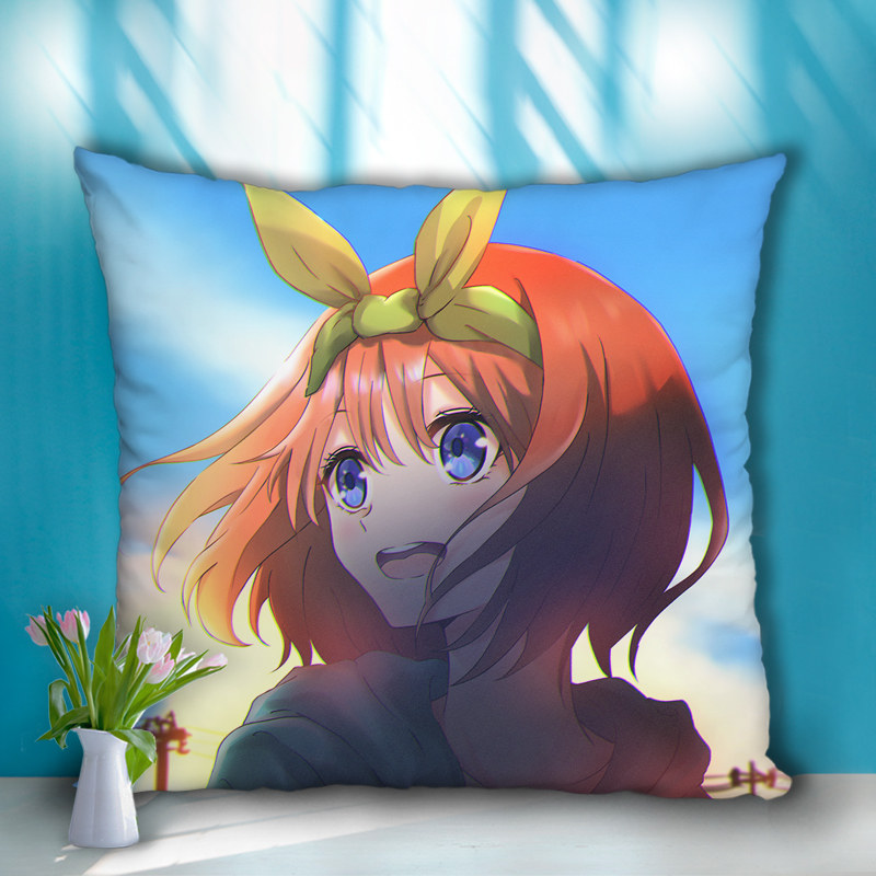 五等分的花嫁中野四叶周边方形抱枕双面照片定制来图订做沙发枕头