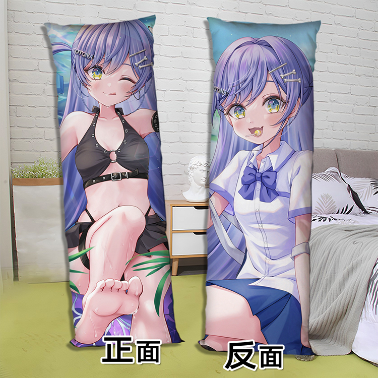 VTuber夜乃库洛姆等身抱枕双面来图定制二次元长条2way枕头含芯